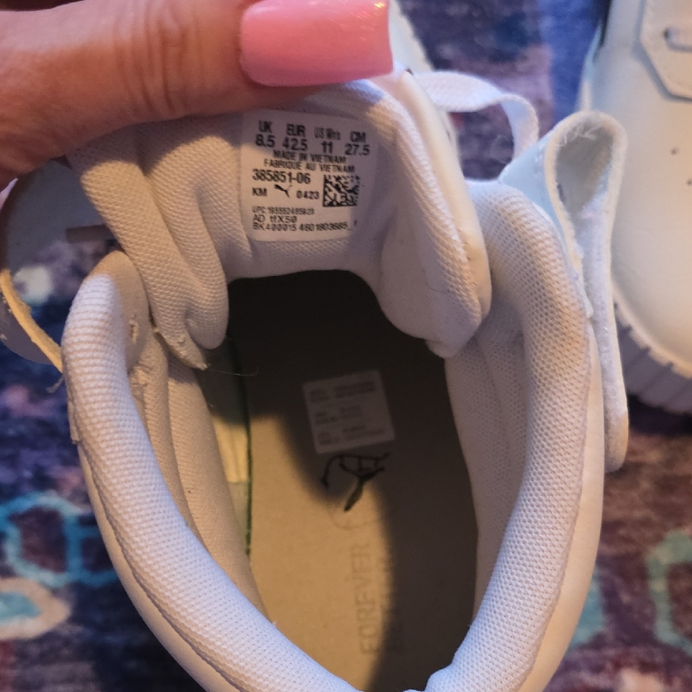 Womens Puma High-Top Sneakers - White - Picture 4 of 10
